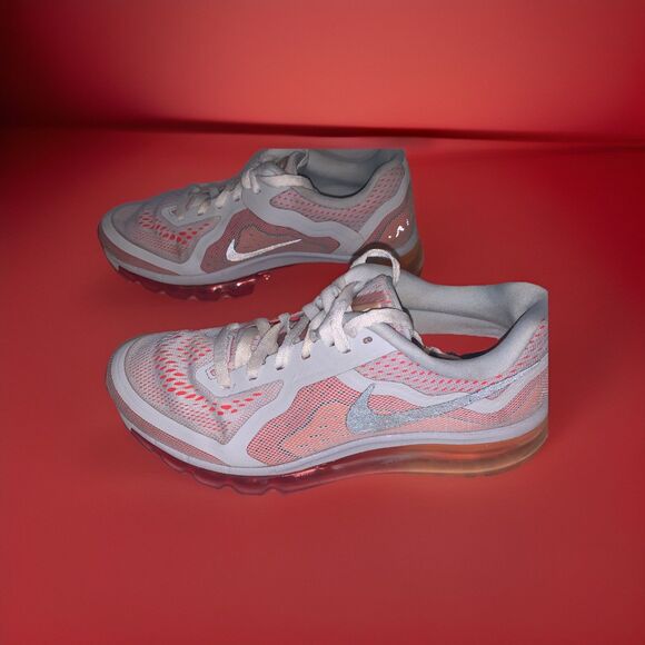 Nike Air Max 2014 Pure Platinum/Total Orange Women’s Sz: 7.5 #621078-006 - Picture 4 of 16